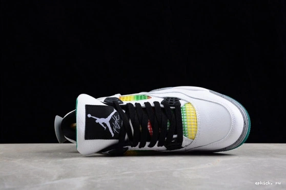 Cheap EP AQ9129-100 Jordan Green Rasta 4 Lucid AQ9129-100 Retro 0404